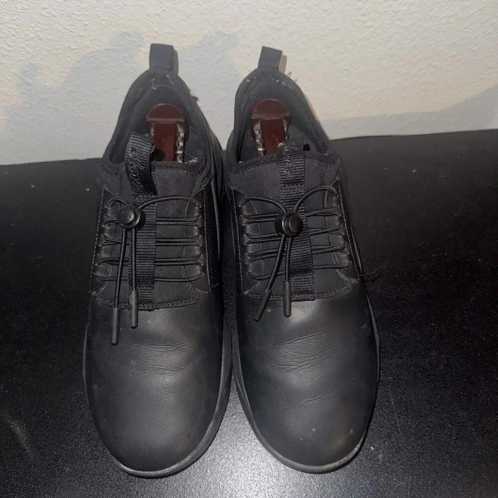 CLOVE CL007 Black Vegan Leather Sneakers Size W9 M7.5